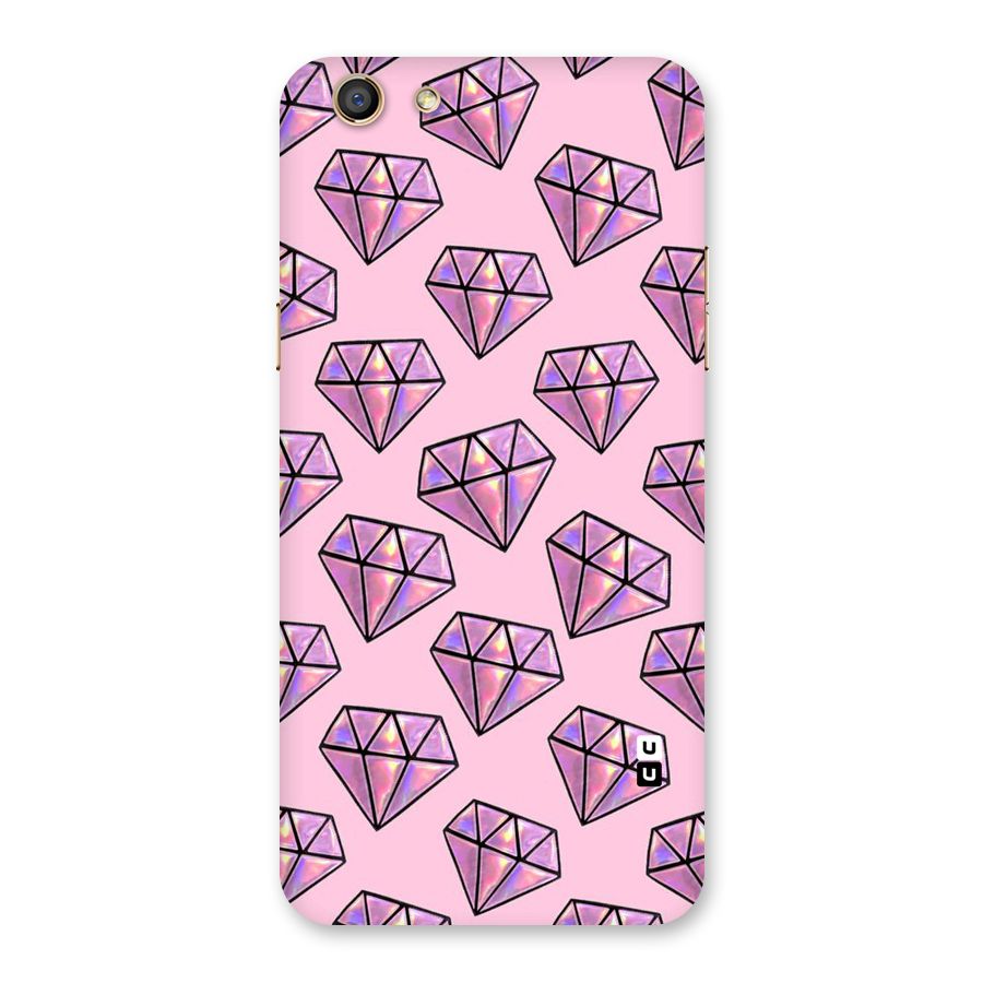 Purple Diamond Designs Back Case for Oppo F3
