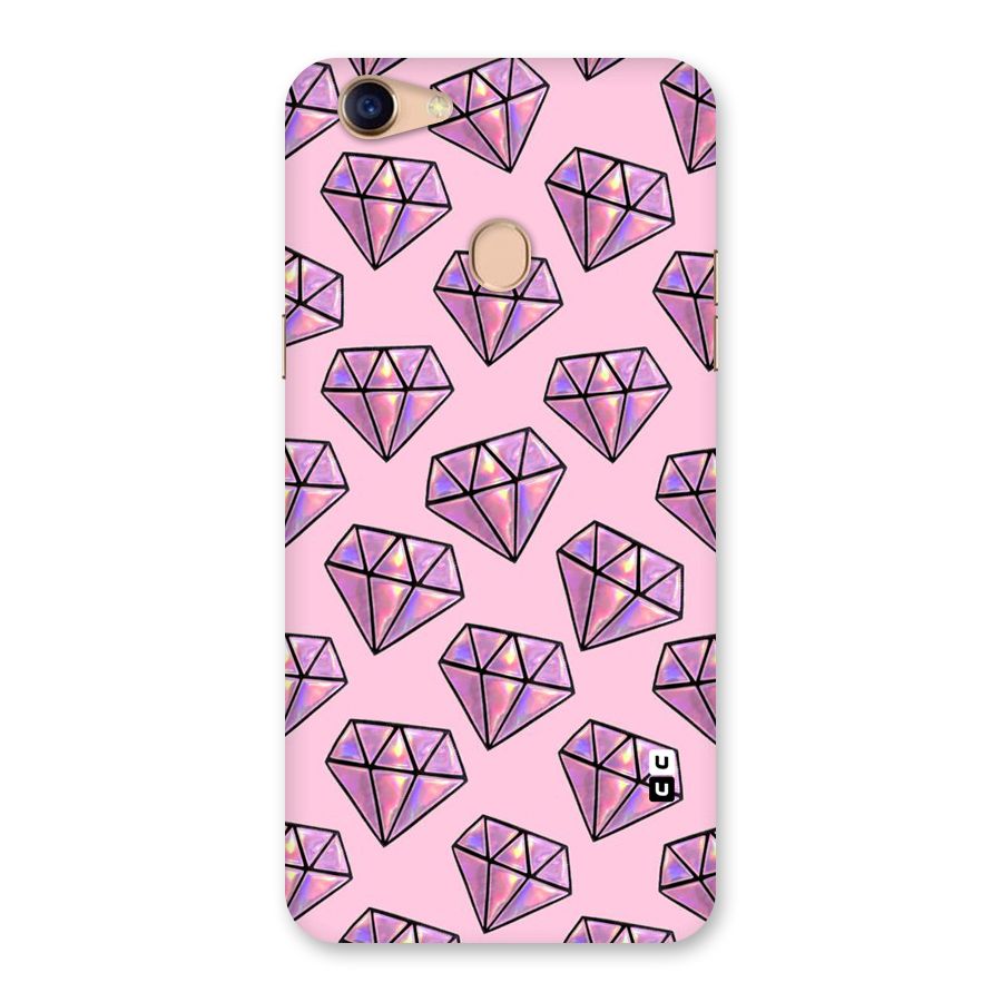 Purple Diamond Designs Back Case for Oppo F5