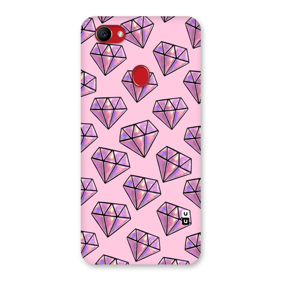 Purple Diamond Designs Back Case for Oppo F7
