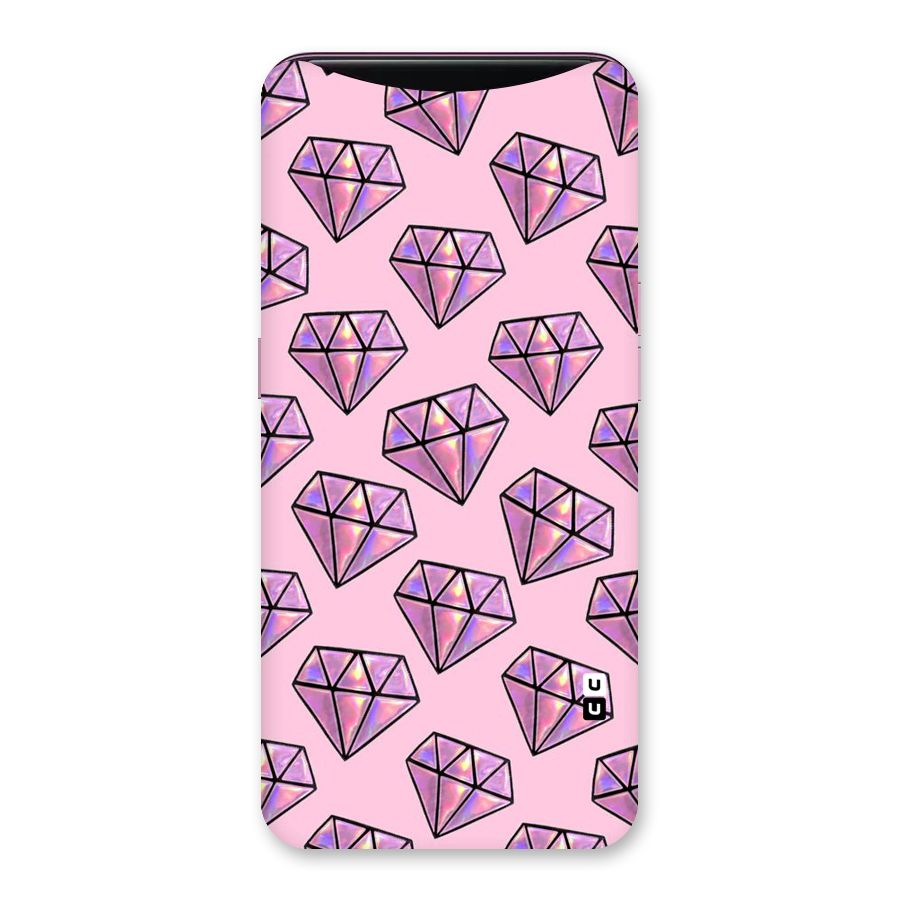 Purple Diamond Designs Back Case for Oppo Find X