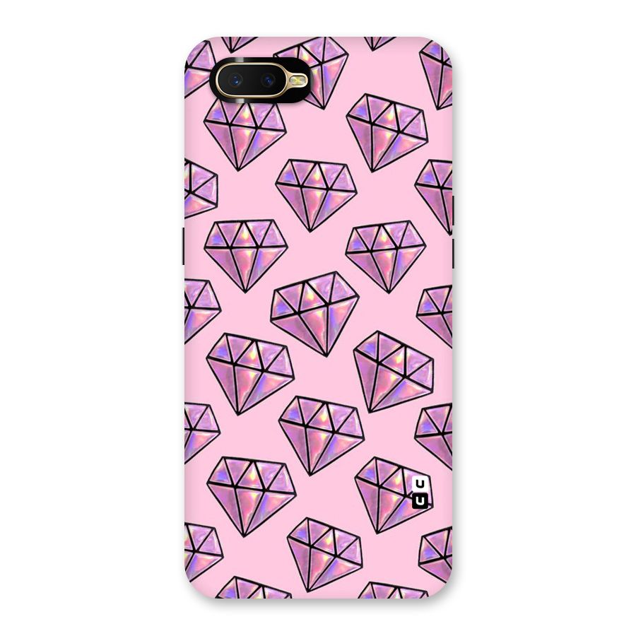 Purple Diamond Designs Back Case for Oppo K1