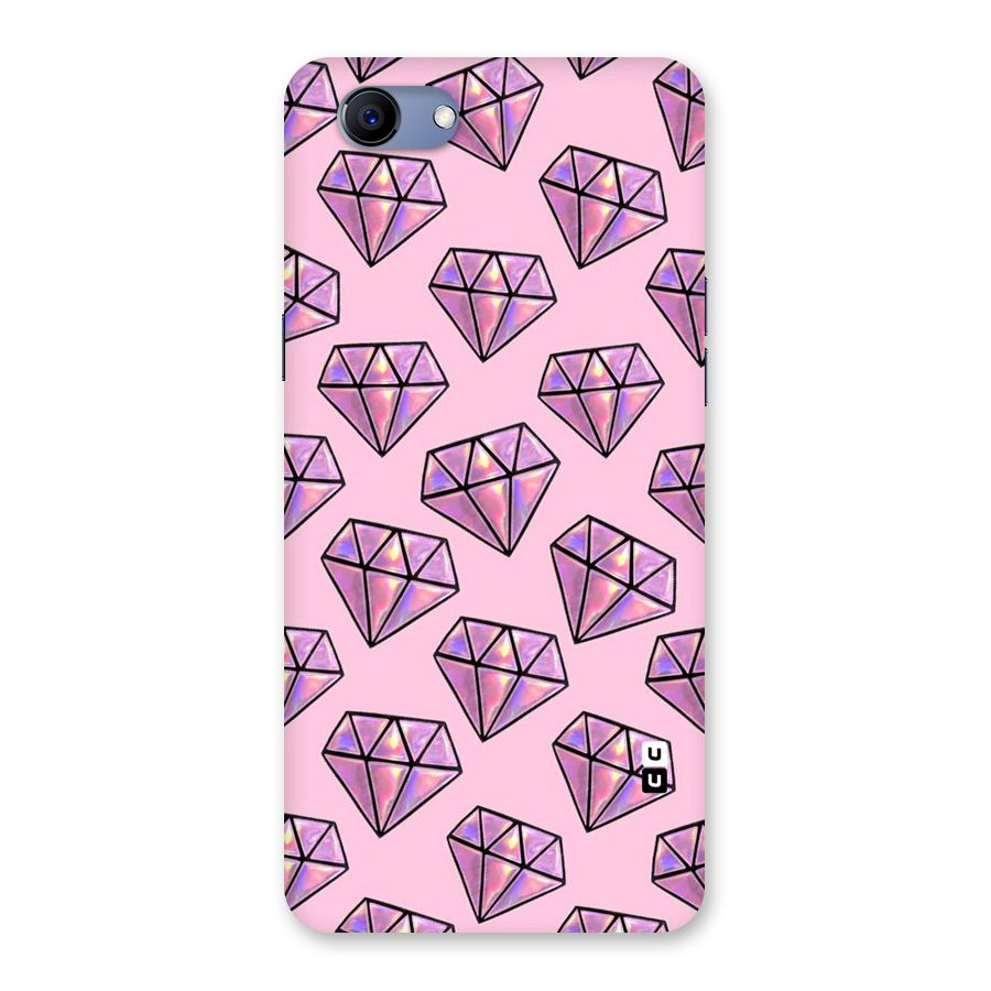Purple Diamond Designs Back Case for Oppo Realme 1