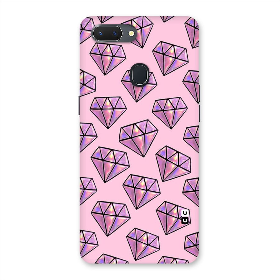 Purple Diamond Designs Back Case for Oppo Realme 2