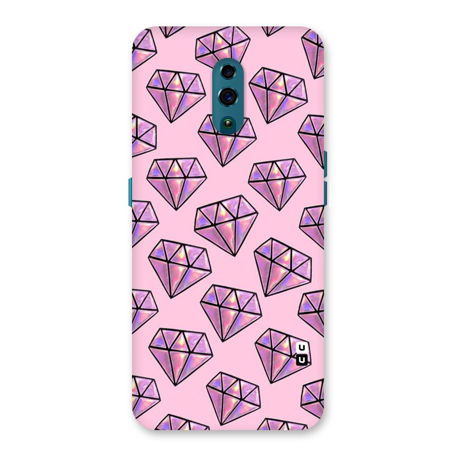 Purple Diamond Designs Back Case for Oppo Reno