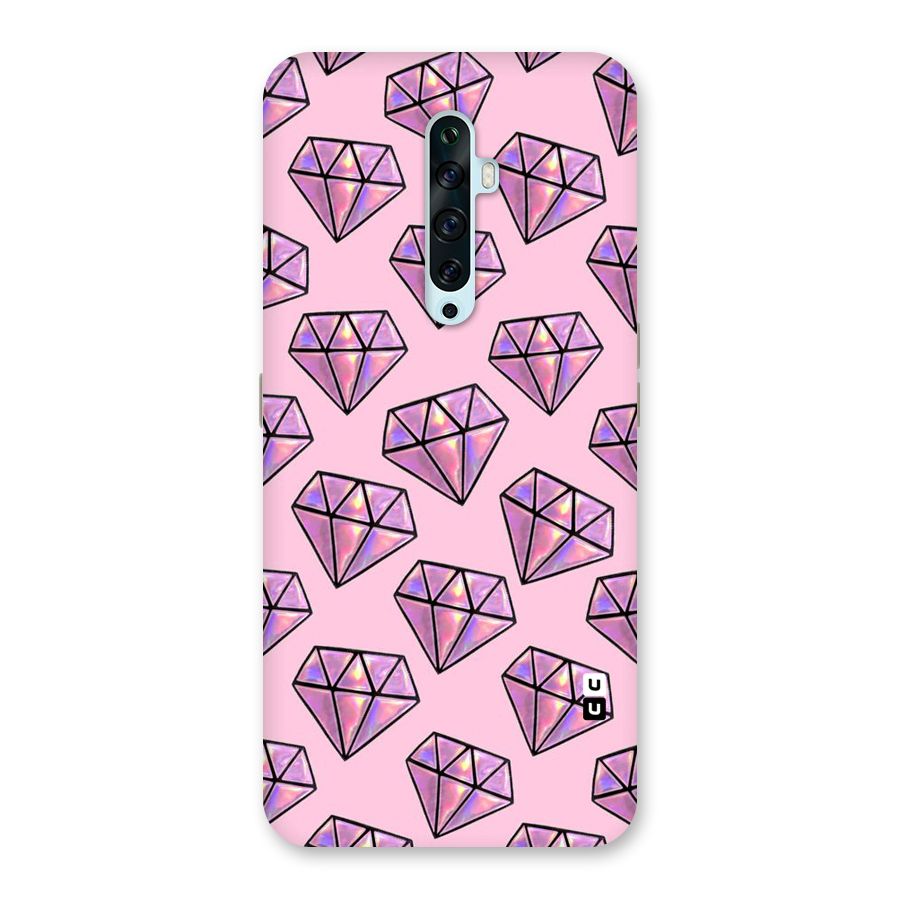 Purple Diamond Designs Back Case for Oppo Reno2 F