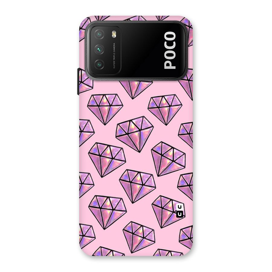 Purple Diamond Designs Back Case for Poco M3