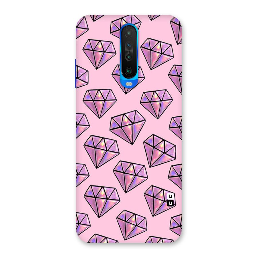 Purple Diamond Designs Back Case for Poco X2