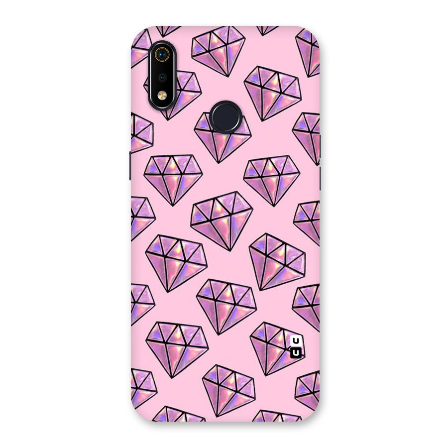 Purple Diamond Designs Back Case for Realme 3i