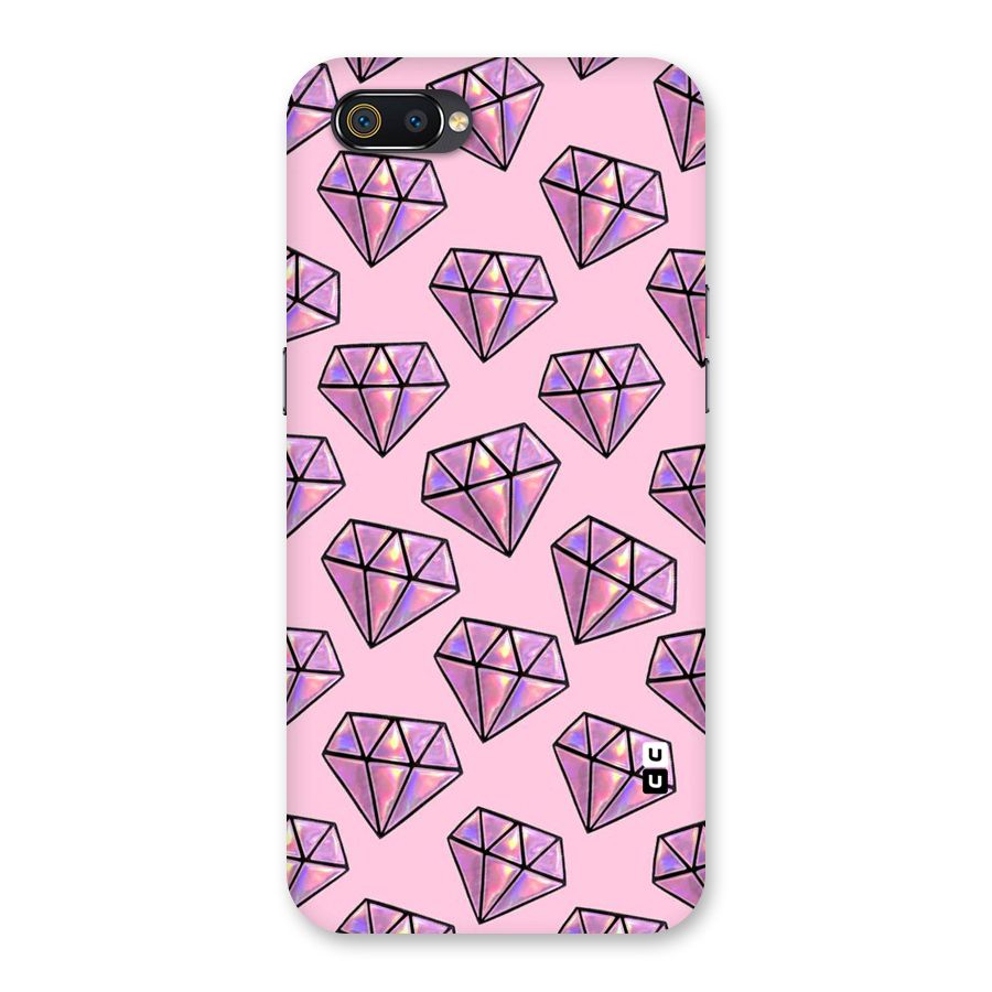 Purple Diamond Designs Back Case for Realme C2