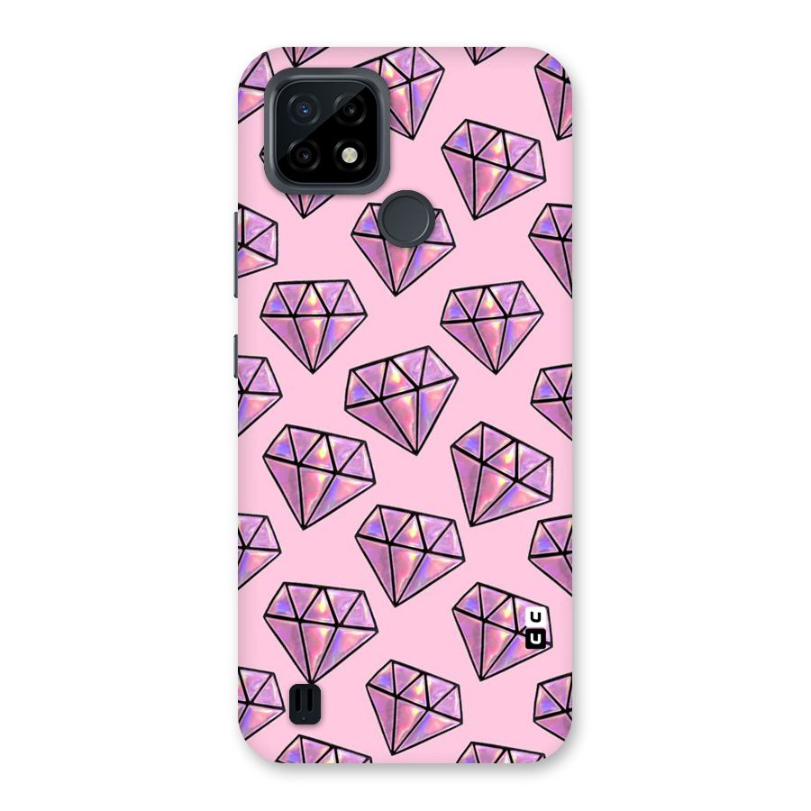 Purple Diamond Designs Back Case for Realme C21