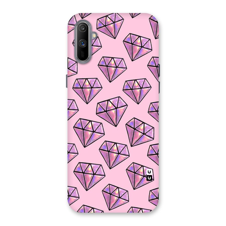 Purple Diamond Designs Back Case for Realme C3