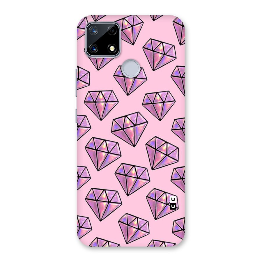 Purple Diamond Designs Back Case for Realme Narzo 20