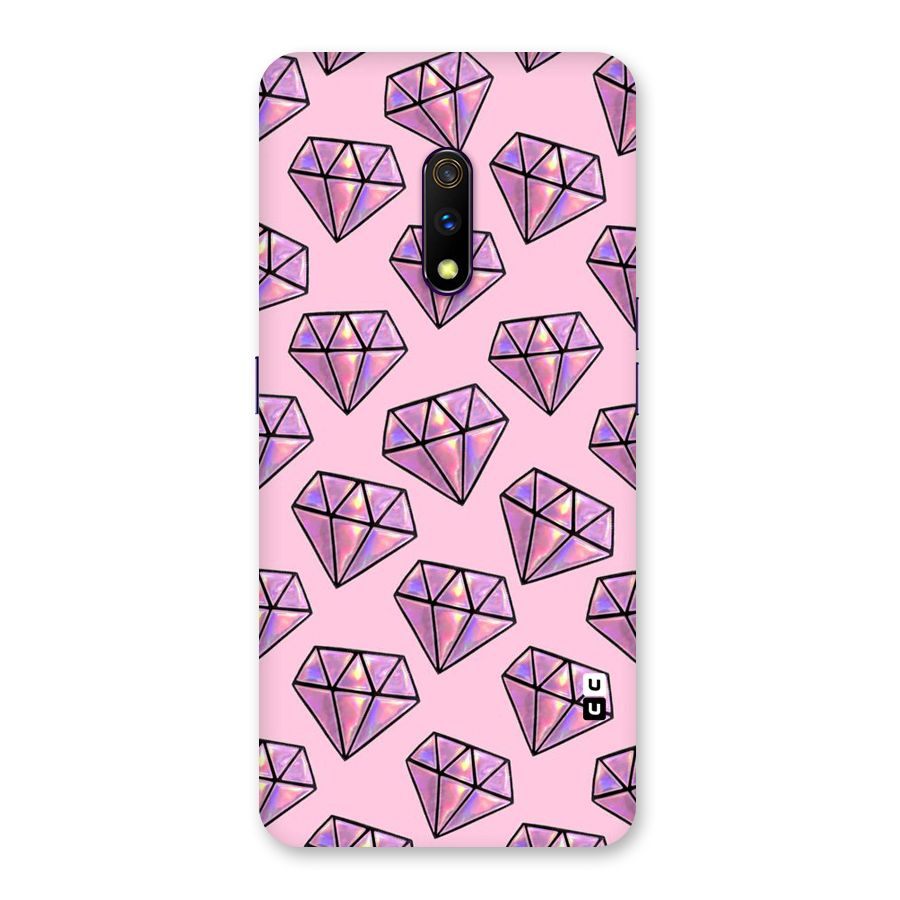 Purple Diamond Designs Back Case for Realme X