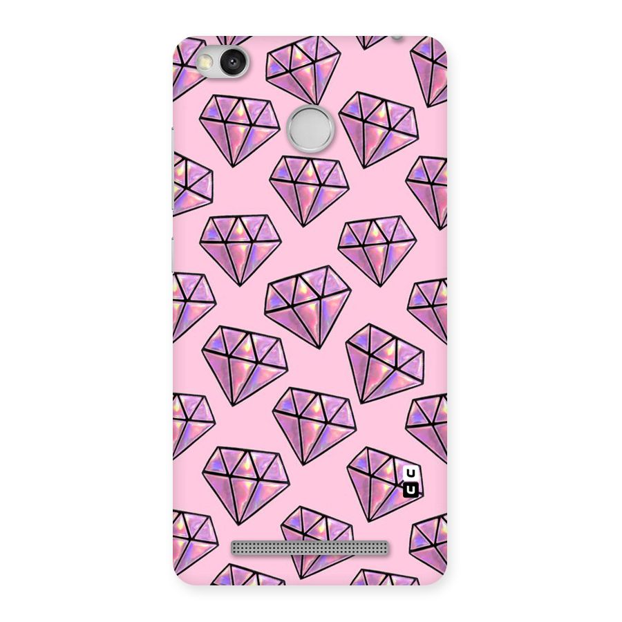 Purple Diamond Designs Back Case for Redmi 3S Prime