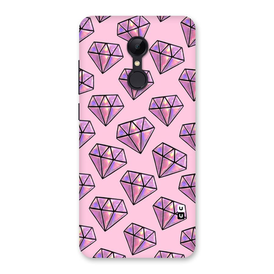 Purple Diamond Designs Back Case for Redmi 5