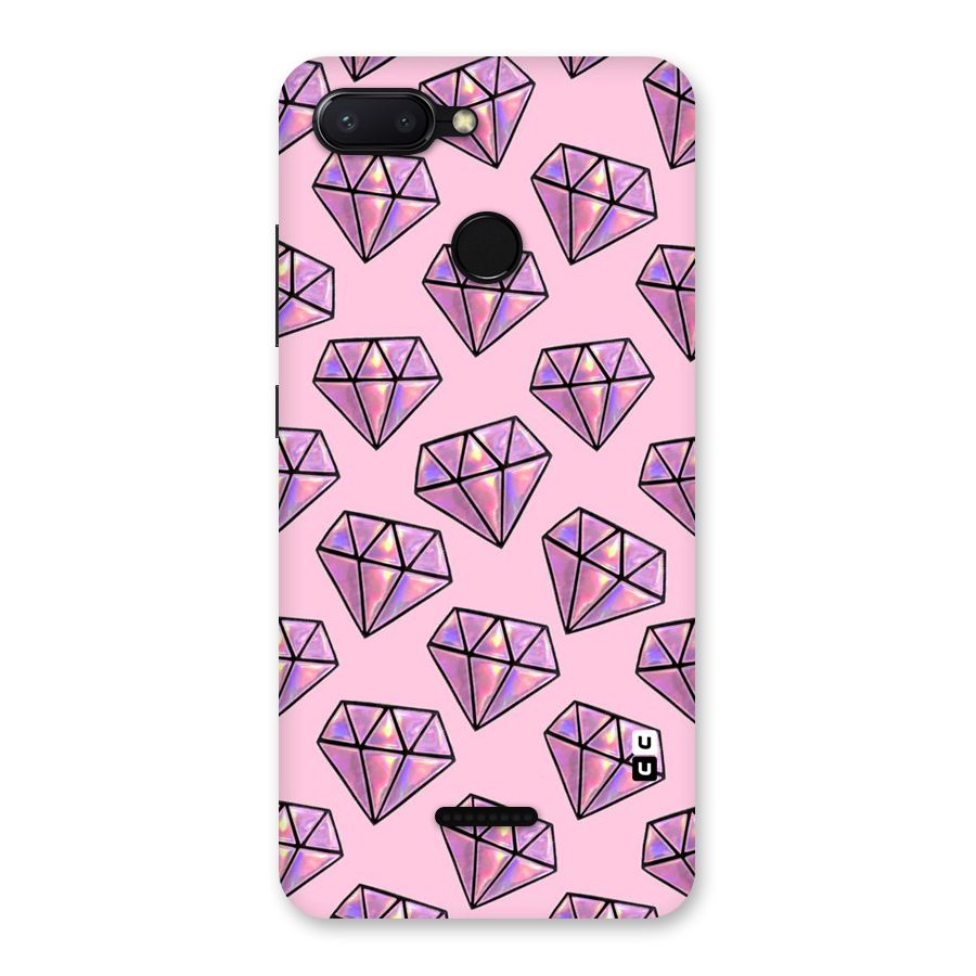 Purple Diamond Designs Back Case for Redmi 6