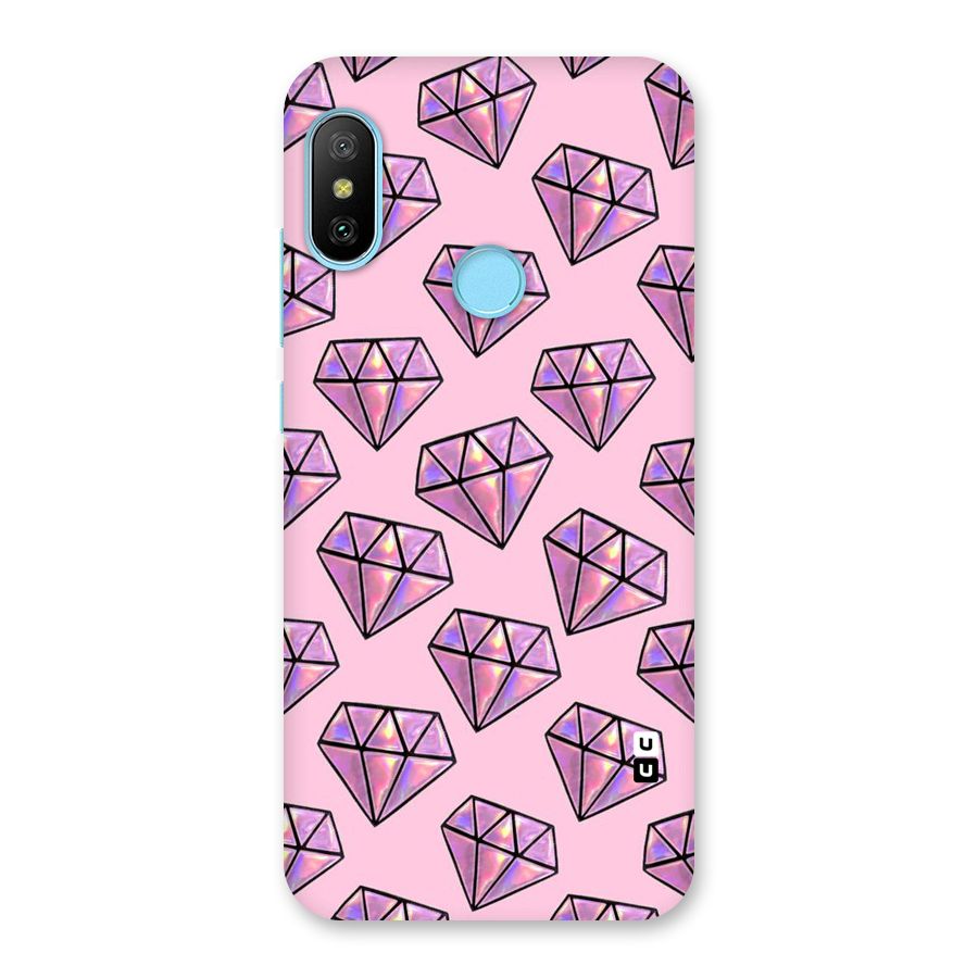 Purple Diamond Designs Back Case for Redmi 6 Pro