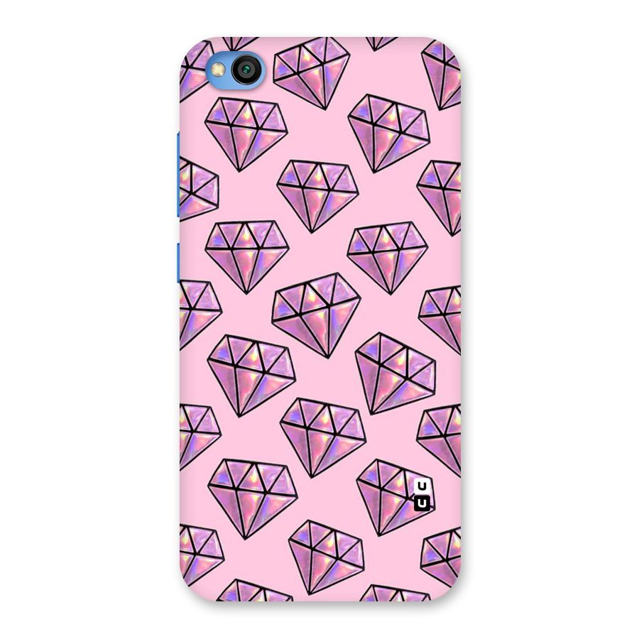 Purple Diamond Designs Back Case for Redmi Go