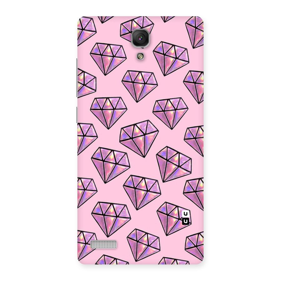 Purple Diamond Designs Back Case for Redmi Note