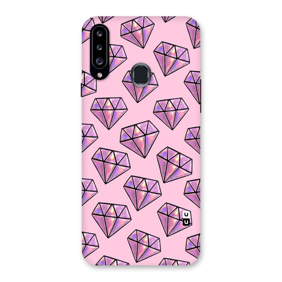 Purple Diamond Designs Back Case for Samsung Galaxy A20s