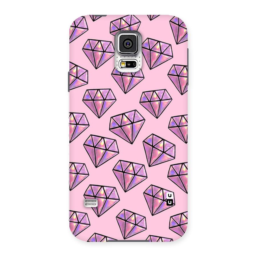 Purple Diamond Designs Back Case for Samsung Galaxy S5