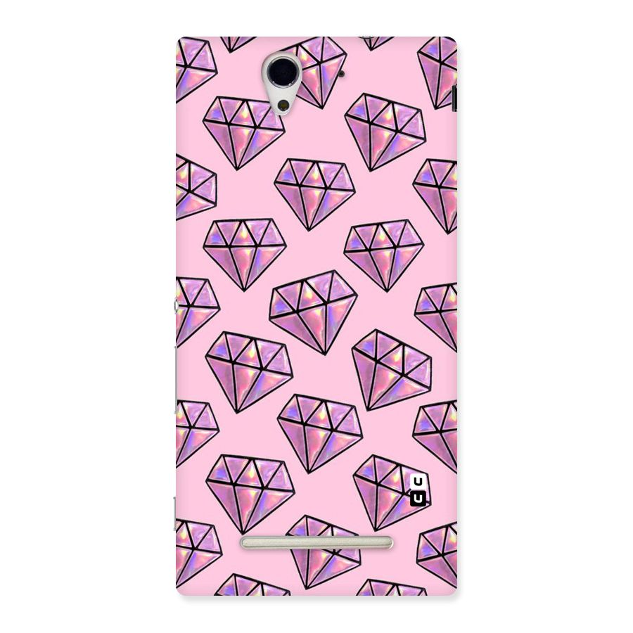 Purple Diamond Designs Back Case for Sony Xperia C3