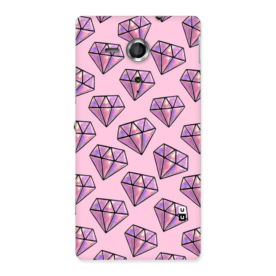 Purple Diamond Designs Back Case for Sony Xperia SP