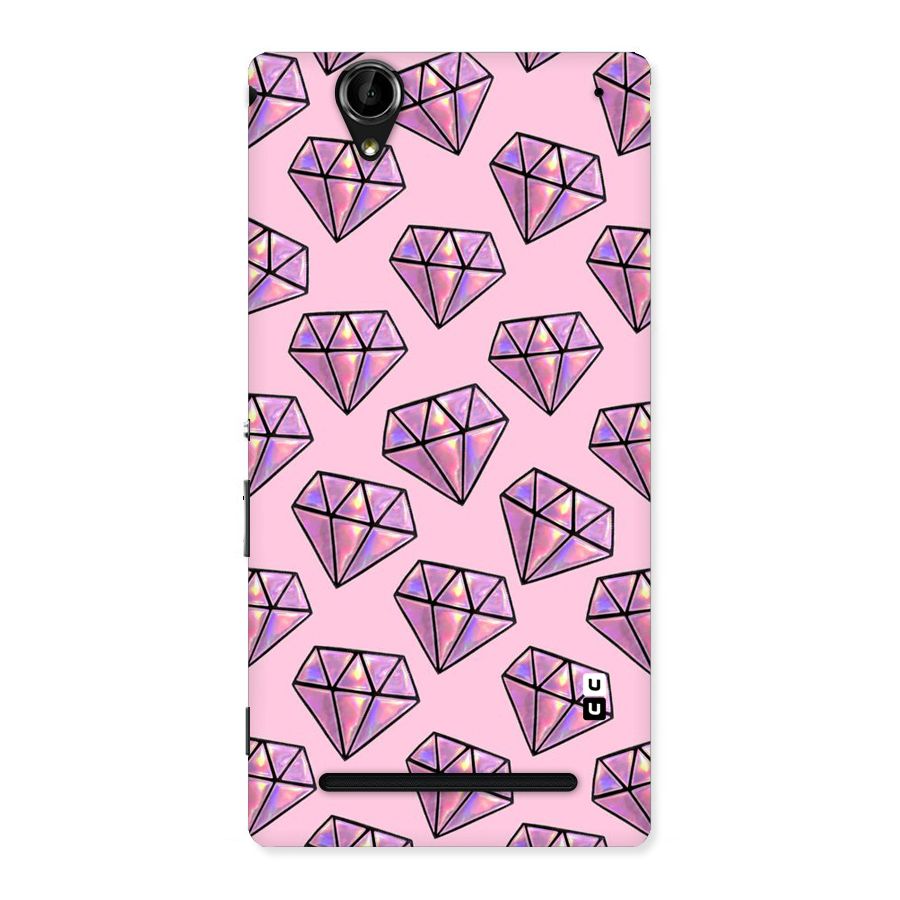 Purple Diamond Designs Back Case for Sony Xperia T2