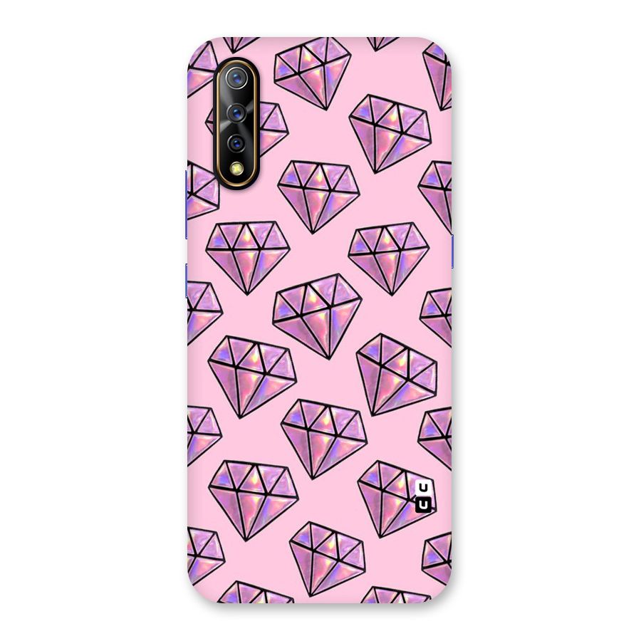 Purple Diamond Designs Back Case for Vivo S1