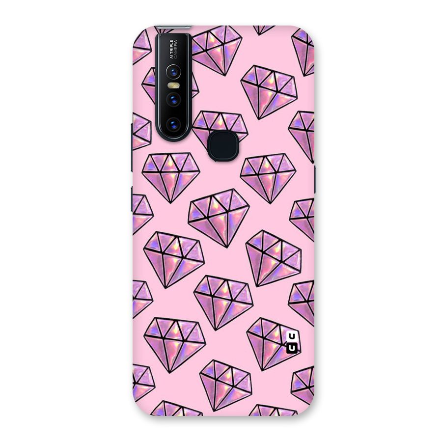Purple Diamond Designs Back Case for Vivo V15