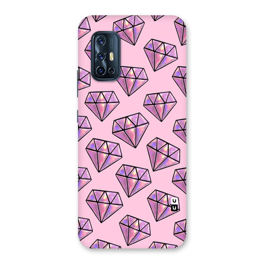 Purple Diamond Designs Back Case for Vivo V17