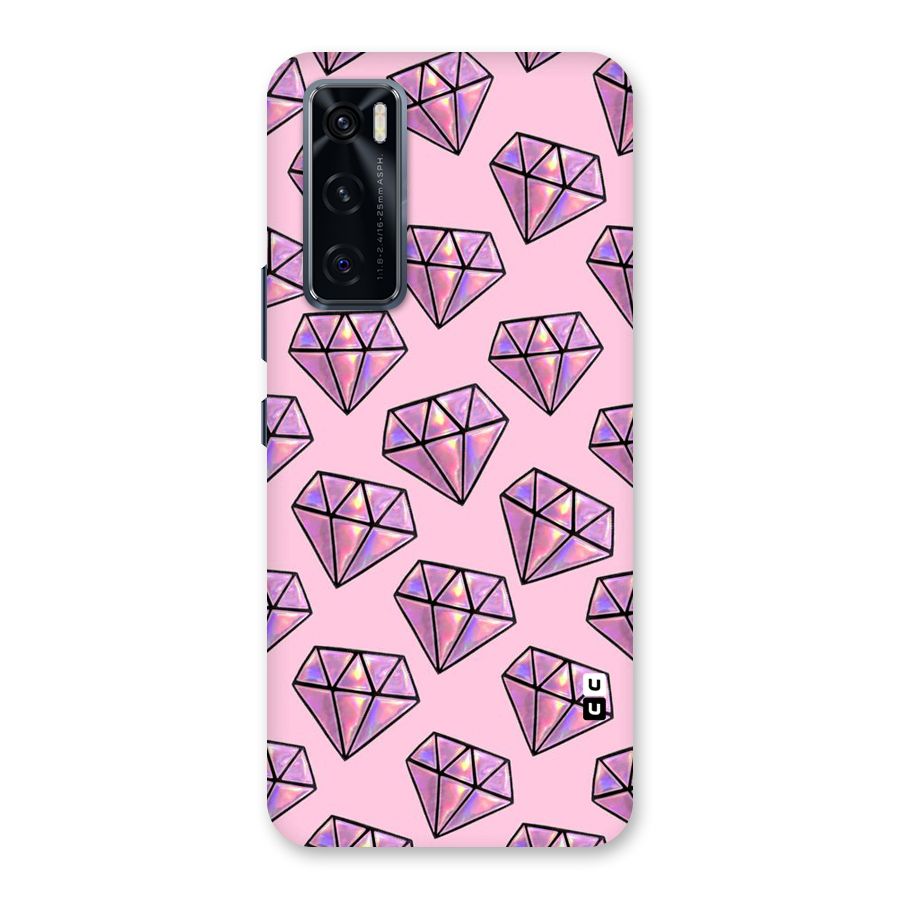 Purple Diamond Designs Back Case for Vivo V20 SE