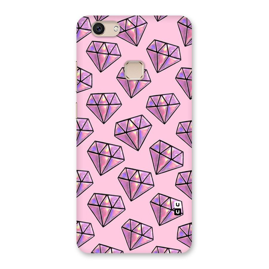 Purple Diamond Designs Back Case for Vivo V7