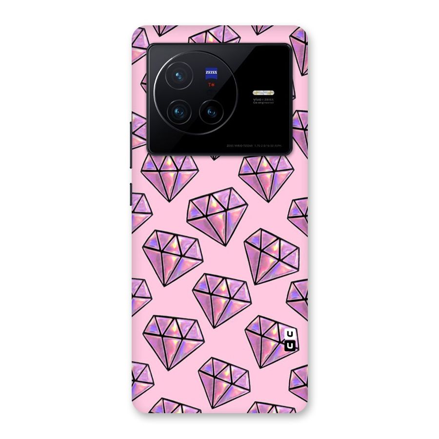 Purple Diamond Designs Back Case for Vivo X80