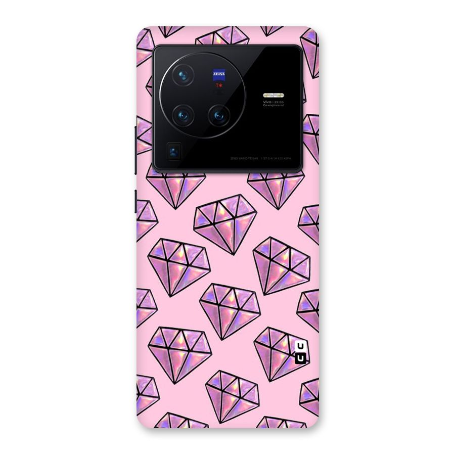 Purple Diamond Designs Back Case for Vivo X80 Pro