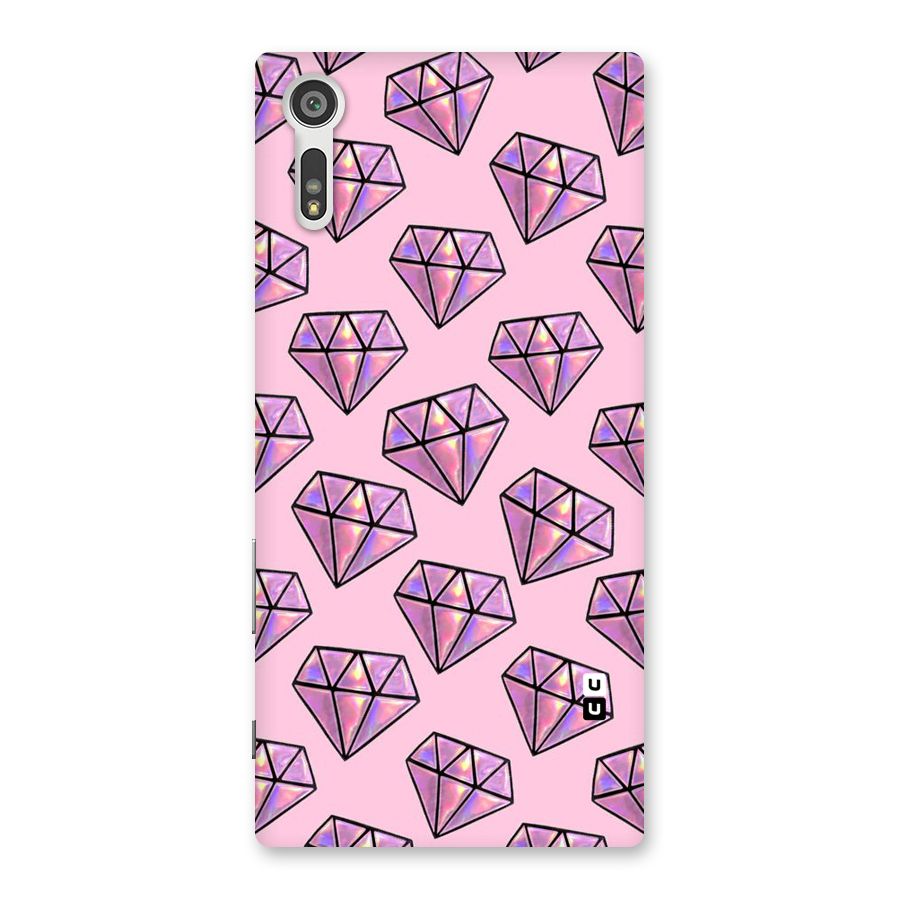 Purple Diamond Designs Back Case for Xperia XZ