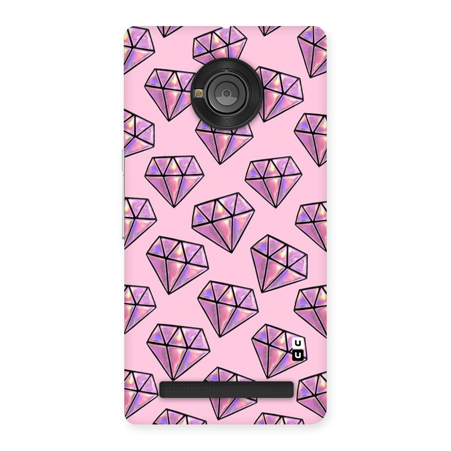 Purple Diamond Designs Back Case for Yu Yuphoria