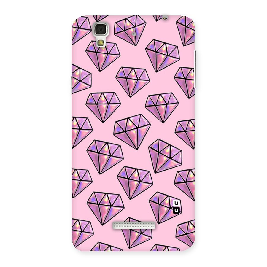 Purple Diamond Designs Back Case for Yu Yureka