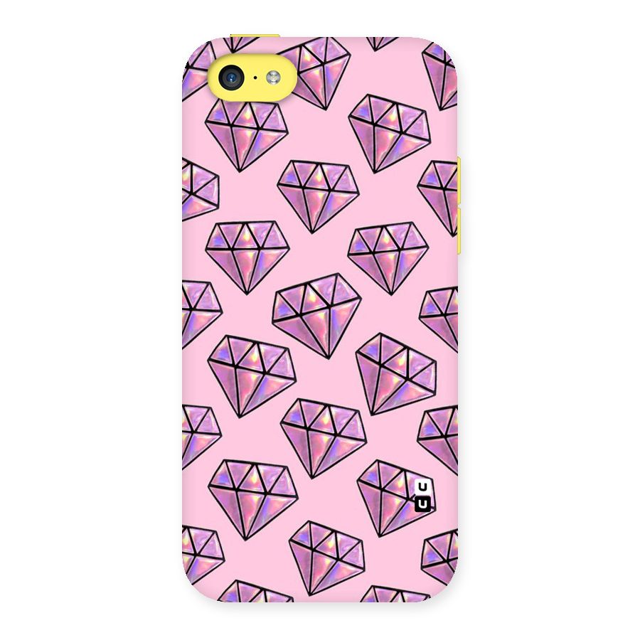 Purple Diamond Designs Back Case for iPhone 5C