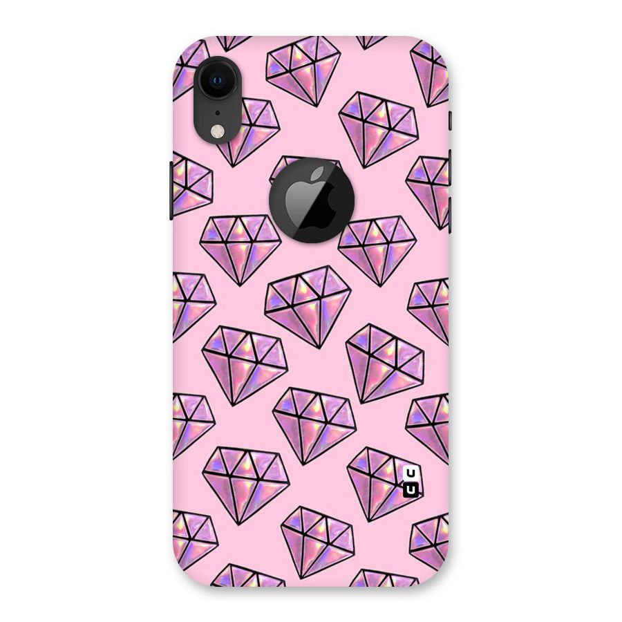Purple Diamond Designs Back Case for iPhone XR Logo Cut