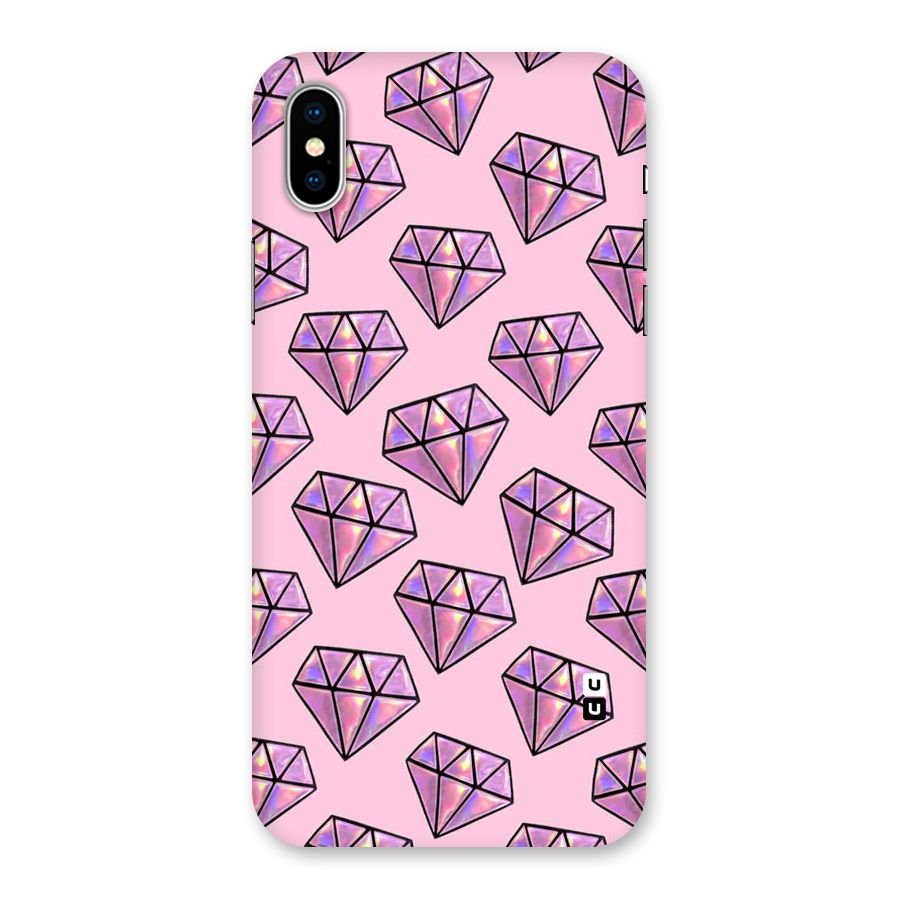 Purple Diamond Designs Back Case for iPhone XS