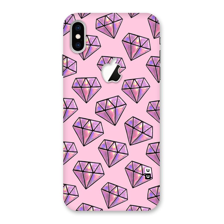 Purple Diamond Designs Back Case for iPhone XS Max Apple Cut
