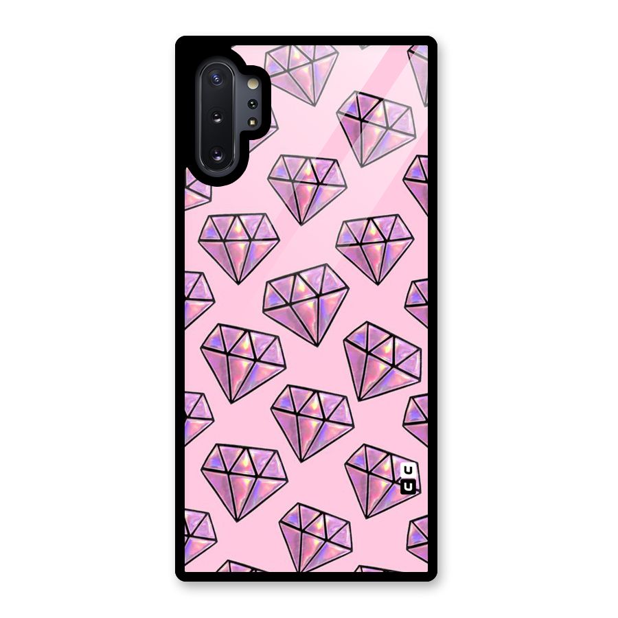 Purple Diamond Designs Glass Back Case for Galaxy Note 10 Plus