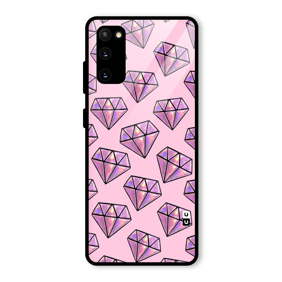 Purple Diamond Designs Glass Back Case for Galaxy S20 FE 5G