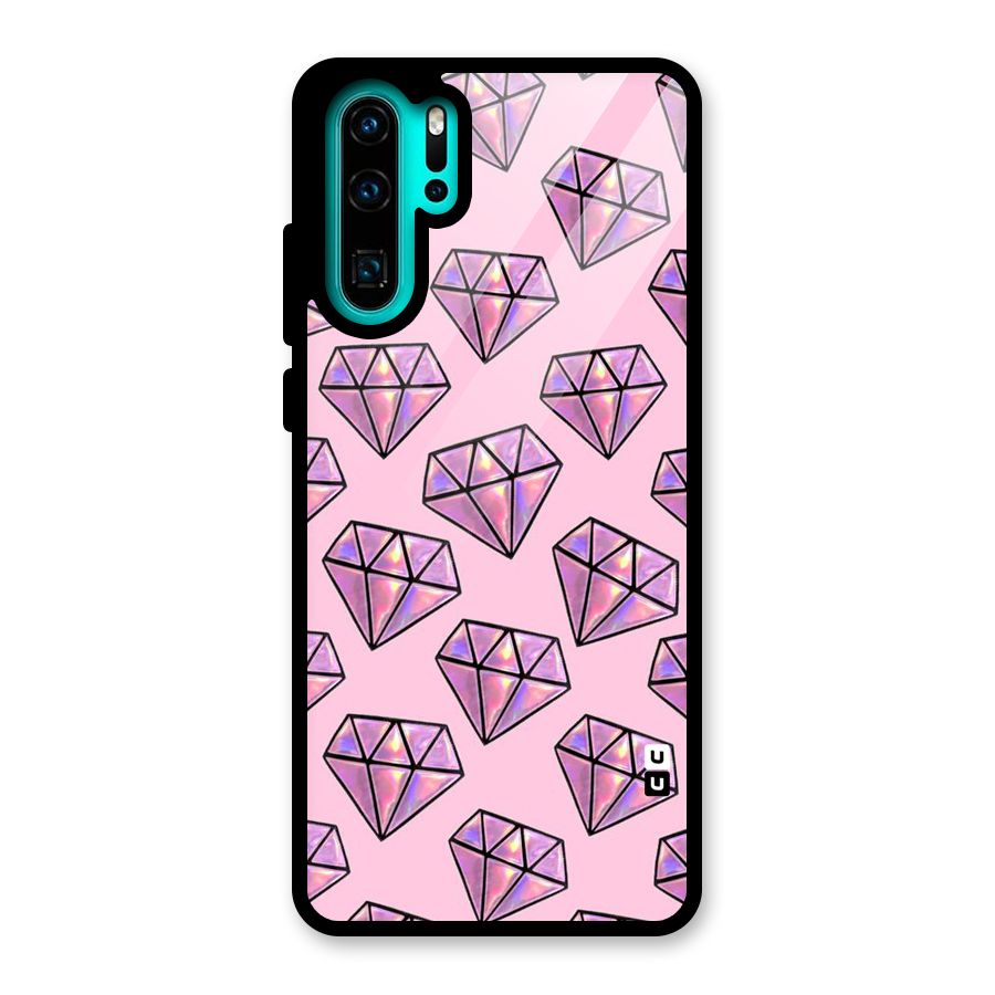 Purple Diamond Designs Glass Back Case for Huawei P30 Pro
