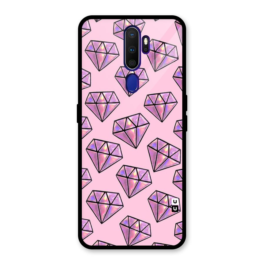 Purple Diamond Designs Glass Back Case for Oppo A9 (2020)