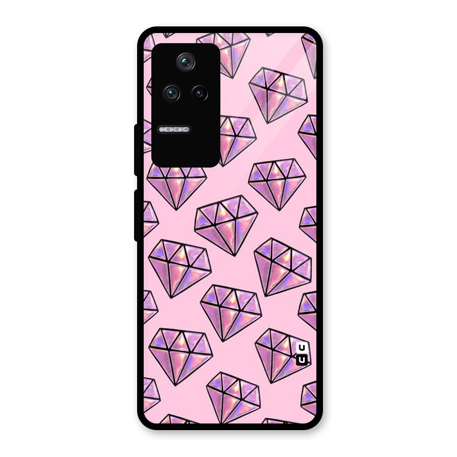 Purple Diamond Designs Glass Back Case for Poco F4 5G