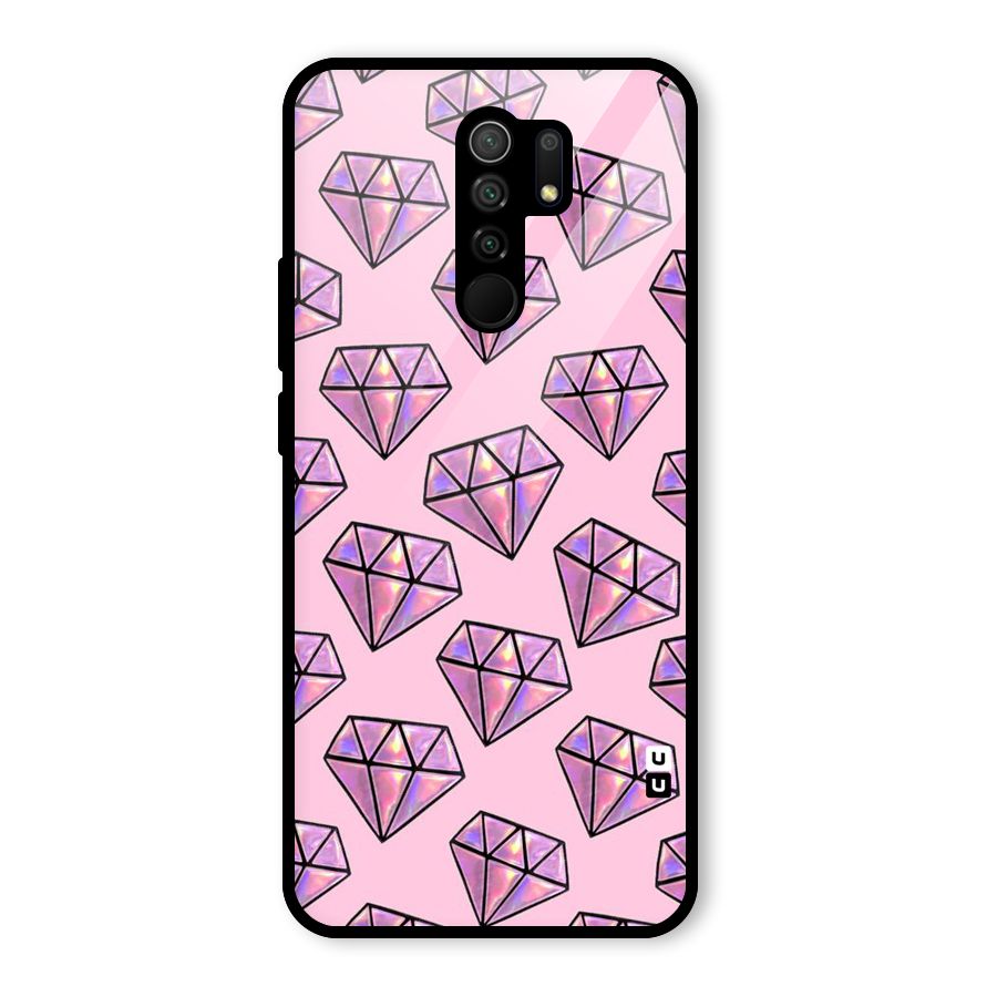 Purple Diamond Designs Glass Back Case for Poco M2
