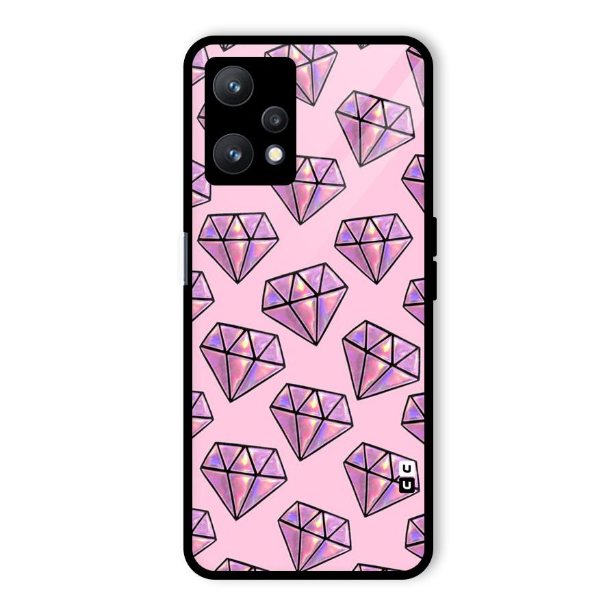 Purple Diamond Designs Glass Back Case for Realme 9 Pro 5G
