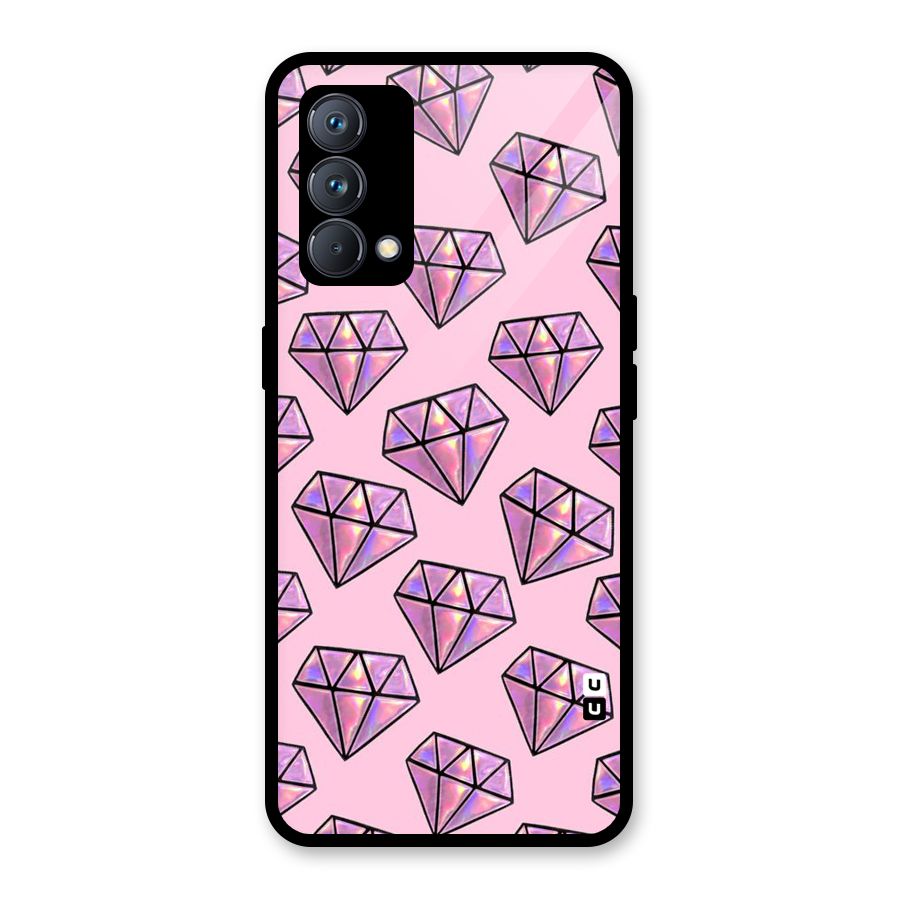 Purple Diamond Designs Glass Back Case for Realme GT Master Edition